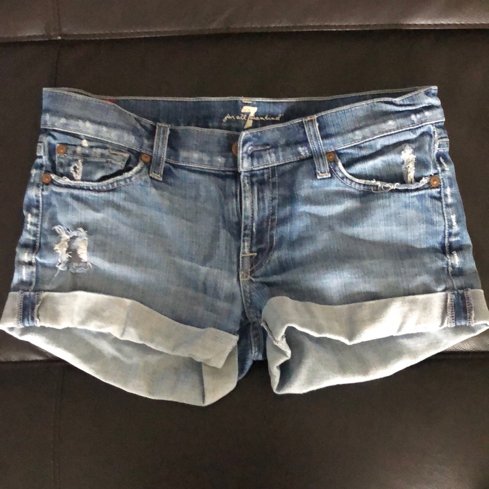 7 For All Mankind Jean Shorts